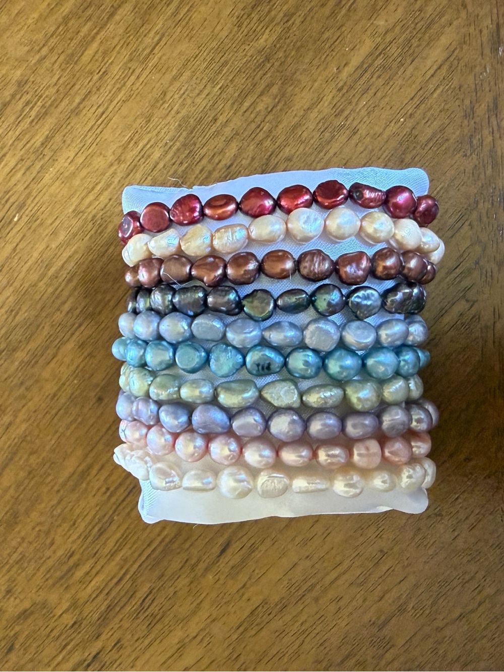 Beaded multicolor stretch bracelets